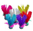 10 Pcs Exercise And Fitness Feather Kick Shuttlecock Chinese Jianzi Random Color