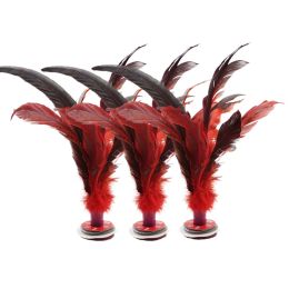 3 Pack Kick Shuttlecock Chinese Jianzi Cock Feather Indoor Outdoor Game Toys