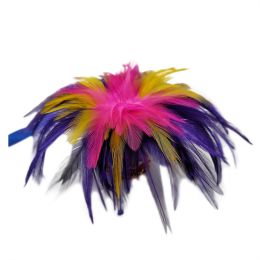 Feather Kick Shuttlecock Chinese Jianzi Foot Exercise Sports Outdoor Toy Game for Kids; Colorful Purple