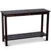 Eucalyptus Console Table; Espresso