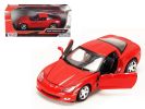 2005 Chevrolet Corvette C6 Coupe Red 1/24 Diecast Model Car by Motormax