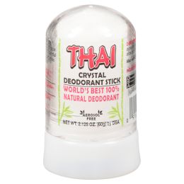 Thai Deodorant Stone Thai Natural Crystal Deodorant Push-Up Stick - 2.125 oz