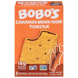 Bobo's Oat Bars - Tstr Pstry Cinnamon Brn 3pk - Case of 8-6.6 OZ