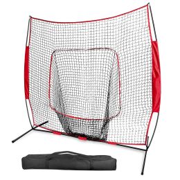 7x7ft Baseball Softball Teeball Practice Net Batting Hitting Pitching Training Net