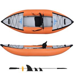 Inflatable Kayak Set with Paddle & Air Pump Touring  Fishing Kayak Foldable