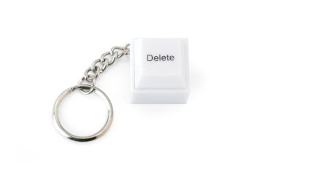 Delete Keyboard Button with Super Bright White LED Keychain Fidget Button