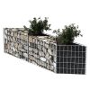 vidaXL Gabion Basket Galvanized Steel 47.2"x11.8"x19.7"