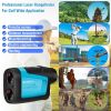 Professional Precision Laser Golf Rangefinder 656Yard 6X Magnification Distance Angle Speed Measurement