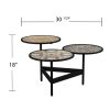 Lorengo Outdoor 3-Tier Cocktail Table