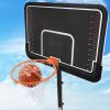 Portable Basketball Hoop &amp; Goal with Vertical Jump Measurement; Outdoor Basketball System with 6.6-10ft Height Adjustment for Youth; Adults