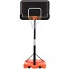 Portable Basketball Hoop &amp; Goal with Vertical Jump Measurement; Outdoor Basketball System with 6.6-10ft Height Adjustment for Youth; Adults