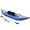 12ft 2 Person Inflatable Kayak Set with Paddle & Air Pump Fishing Kayak Foldable