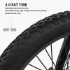 AOSTIRMOTOR 26" 1500W Electric Bike Fat Tire P7 48V 20AH Removable Lithium Battery for Adults S17-1500W