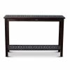 Eucalyptus Console Table; Espresso