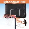 Portable Basketball Hoop &amp; Goal with Vertical Jump Measurement; Outdoor Basketball System with 6.6-10ft Height Adjustment for Youth; Adults