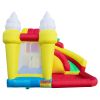 Inflatable Bounce House with Slide, Large Pool and Jumping Castle for Kids from 3 to 12 Years Old, Colorful