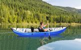 Inflatable Kayak Set with Paddle &amp; Air Pump; Portable Recreational Touring Kayak Foldable Fishing Touring Kayaks; Tandem 2 Person Kayak