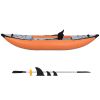 Inflatable Kayak Set with Paddle &amp; Air Pump; Portable Recreational Touring Kayak Foldable Fishing Touring Kayaks; 1 Person