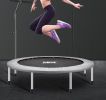 Mini Trampoline for Adults, Safety Indoor Rebounder Trampoline for Kids, Folding Small Trampoline with Storage Bag for Home Exercise Fitness, Max Load