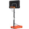 Portable Basketball Hoop &amp; Goal with Vertical Jump Measurement; Outdoor Basketball System with 6.6-10ft Height Adjustment for Youth; Adults