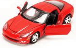 2005 Chevrolet Corvette C6 Coupe Red 1/24 Diecast Model Car by Motormax