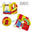 Inflatable Bounce House with Slide, Large Pool and Jumping Castle for Kids from 3 to 12 Years Old, Colorful