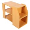 3 Tier Modern Bookshelf Storage Rack Sofa Side Table for Living Room Home Office Furniture