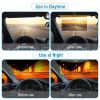 2 IN 1 Anti Glare Auto Sun Visor Day Night Driving HD Clip Sun Shield Blocker Anti Dazzle UV Filtering Shading Mirror