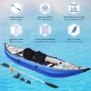 Inflatable Kayak Set with Paddle & Air Pump;  Portable Recreational Touring Kayak Foldable Fishing Touring Kayaks;  Tandem 2 Person Kayak