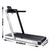 Folding Treadmill for Home with 4 inch LCD Display; 2.0 HP Motorized Running Machine with SPAX APP Control Bluetooth Speaker &amp; phone Holder; Capac