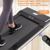 Portable Treadmill Under Desk Walking Pad Flat Slim Treadmill with LED Display &amp; Sport APP; Running Machine for Apartment and Small Space without