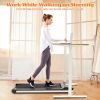 Portable Treadmill Under Desk Walking Pad Flat Slim Treadmill with LED Display &amp; Sport APP; Running Machine for Apartment and Small Space without