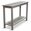 Eucalyptus Console Table; Driftwood Gray