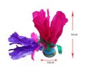 10 Pcs Exercise And Fitness Feather Kick Shuttlecock Chinese Jianzi Random Color