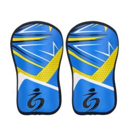 Kid's soccer goalkeeper gloves guantes de portero for children 5-16 years old soft goalkeeper gloves children riding scooters sp (Color: Blue Leggings, size: 7)