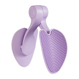 Hip Trainer Inner Thigh Pelvic Floor Muscle Strengthening Equipment Women Weight loss equipment pelvic hip trainer (Color: Purple)