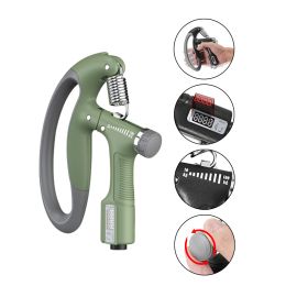 10-100Kg Adjustable Heavy Gripper Fitness Hand Exerciser Grip Wrist Training Increase Strength Spring Finger Pinch Expander (Ships From: China, Color: Upgrade-Light Green)