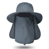 Fishing Hat/Boonie Hat; Sun hat Detachable UV Sun Screen Wide Brim Hat With Face Cover & Neck Flap; hiking hat