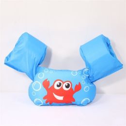 Children's Inflatable Red Crab Swimming Arm Floats; Portable Cartoon Foldable Swimming Floating Vest For Boys And Girls Summer (Color: Red Crab)