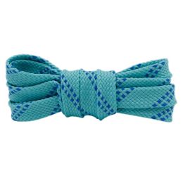 Weiou Hot Sale Top10 Drop-Shipping Custom Design Double Twill Polyester Shoelaces For Shoes (Color: #104	Turquoise-blue, Length: 200CM)