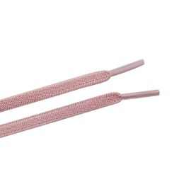 Weiou Manufacturer High Quality Polyester Yarn 2 Color Available Elastic Spring Shoelaces For Shoes (Color: #2626	pink colour, Length: 80CM)