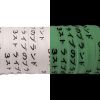 Weiou Wholesale Classical Flat Glow In the Dark Shoe Laces with Printed Black Japanese Letters Luminous Fluorescent Shoelaces