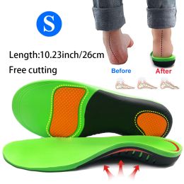 EVA Orthopedic Shoe Insole; X/O Leg Correction; Flat Arch Support Sports Insole (size: S)