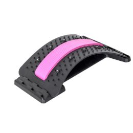 1pc Back Stretcher Massager; Back Massage Neck Stretcher; Back Pain Relief; Back Cracker Board; Posture Corrector; Back Massage (Color: Pink)