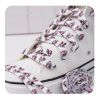 Weiou Hot Sale Polyester Double Layer Women White Flat Shoelaces Wide Shoelaces Flat Shoe Laces for Sneakers and Shoes