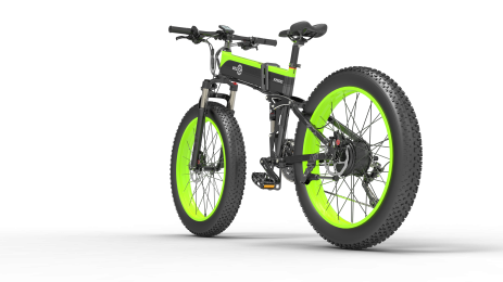 New Designer Bezior X1500 Full Suspension 1500W Motor 48V Electric Bike 26inch Wheel Foldable Dirt Ebike For Adult (Color: Black)