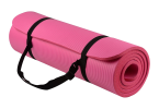 Thick Yoga and Pilates Exercise Mat with Carrying Strap