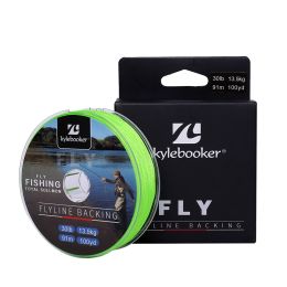 Kylebooker Fly Line Backing Line 20/30LB 100/300Yards Green Braided Fly Fishing Line (Line Size: 30LB, Length: 300YDS)