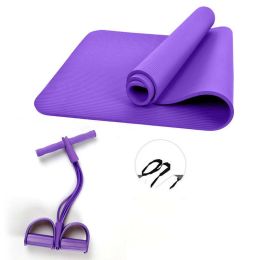 Home Fitness Weight Loss Yoga Equipment (Style: Pad plus tensioner, size: 180x80cm)