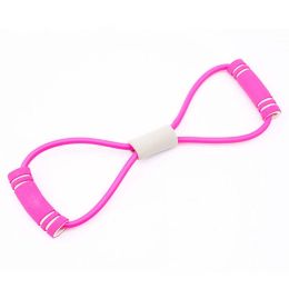 Yoga 5 pieces of training equipment - 1 Pc (Color: Pink, Style: Pull rope)